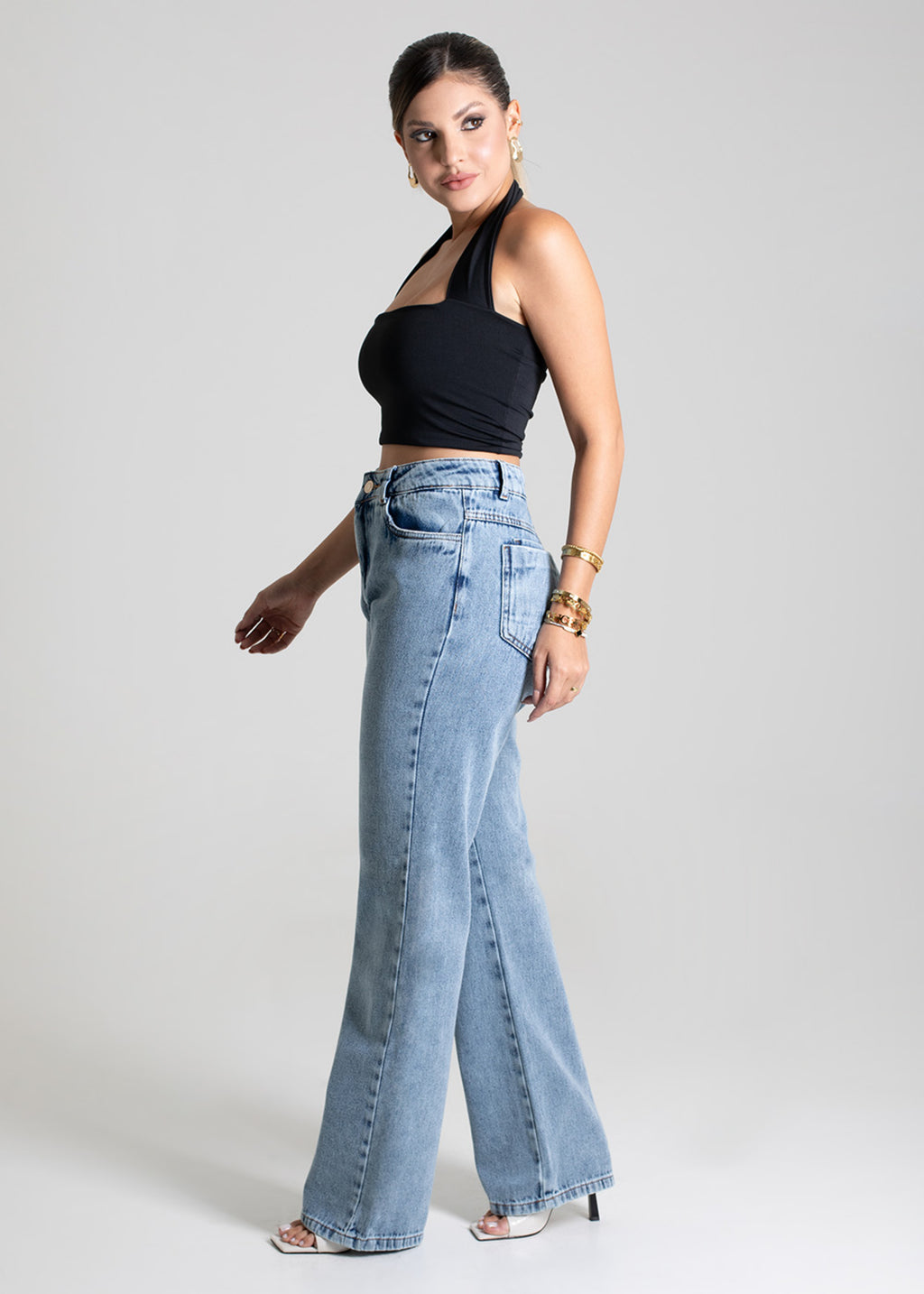 Sawary Straight Jeans Pants - 279107 BLUE