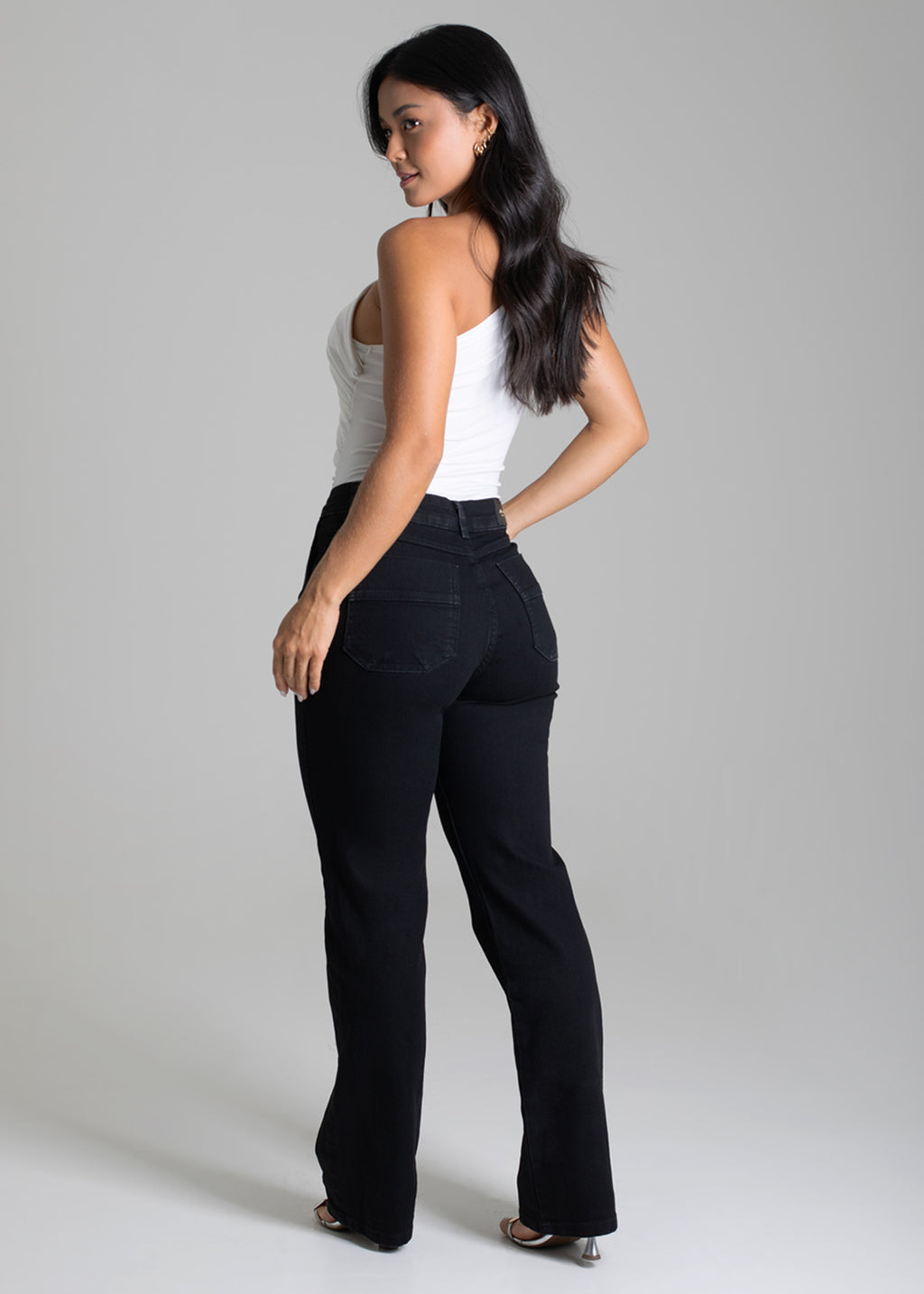 Sawary Straight Canvas Pants - 279120