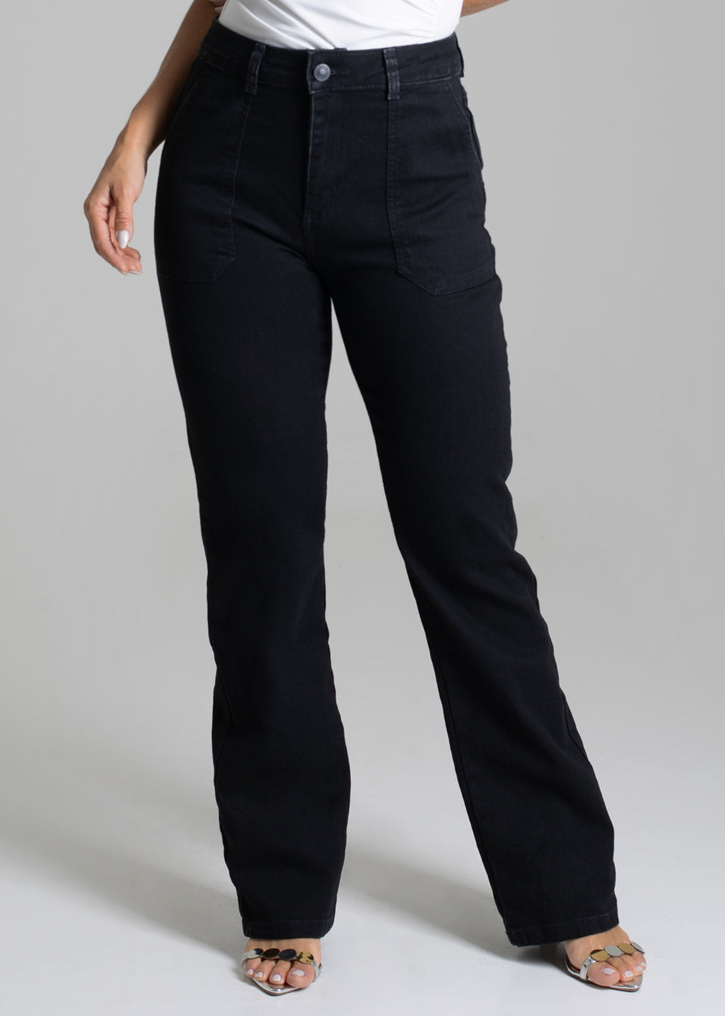 Sawary Straight Canvas Pants - 279120