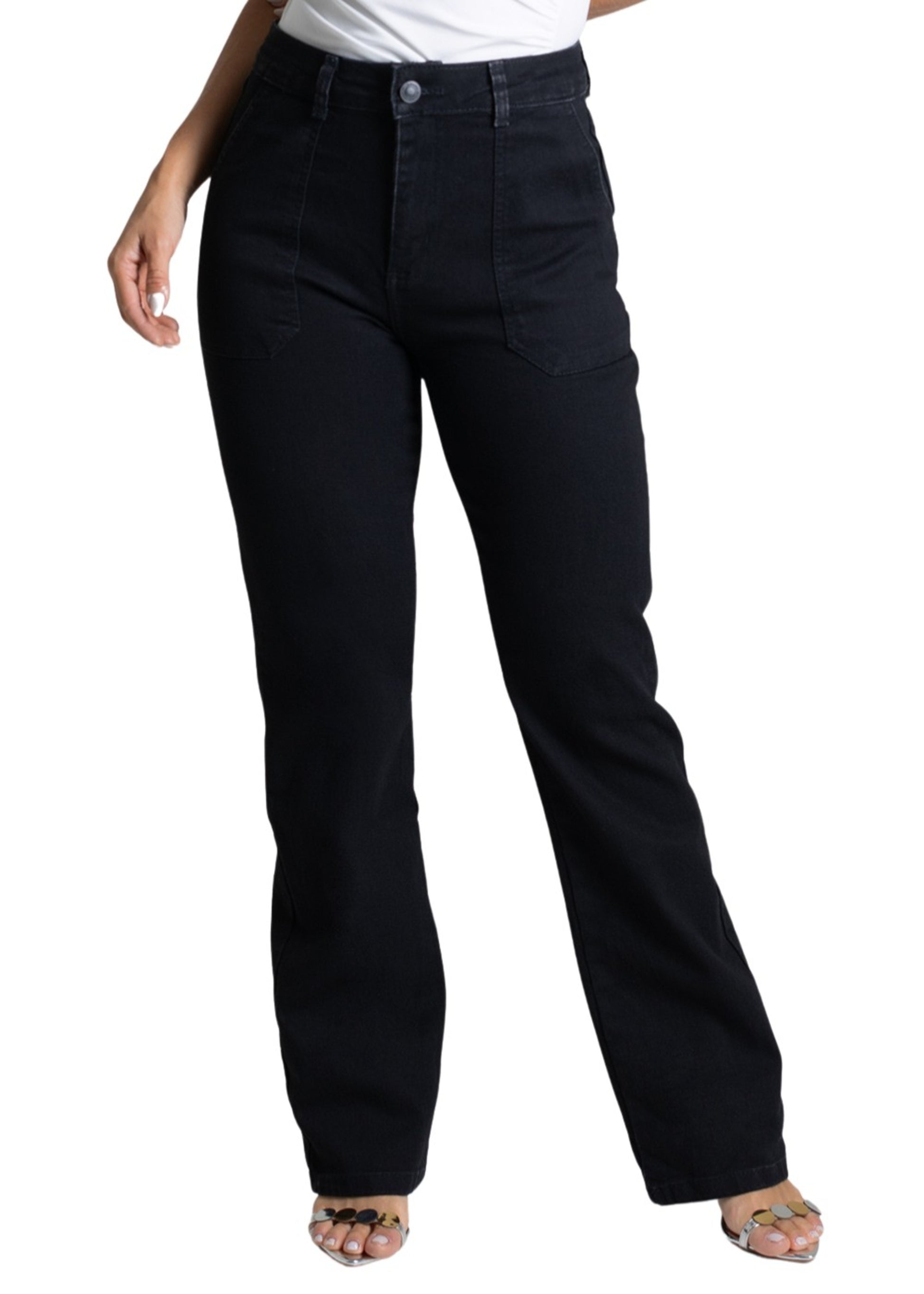 Sawary Straight Canvas Pants - 279120