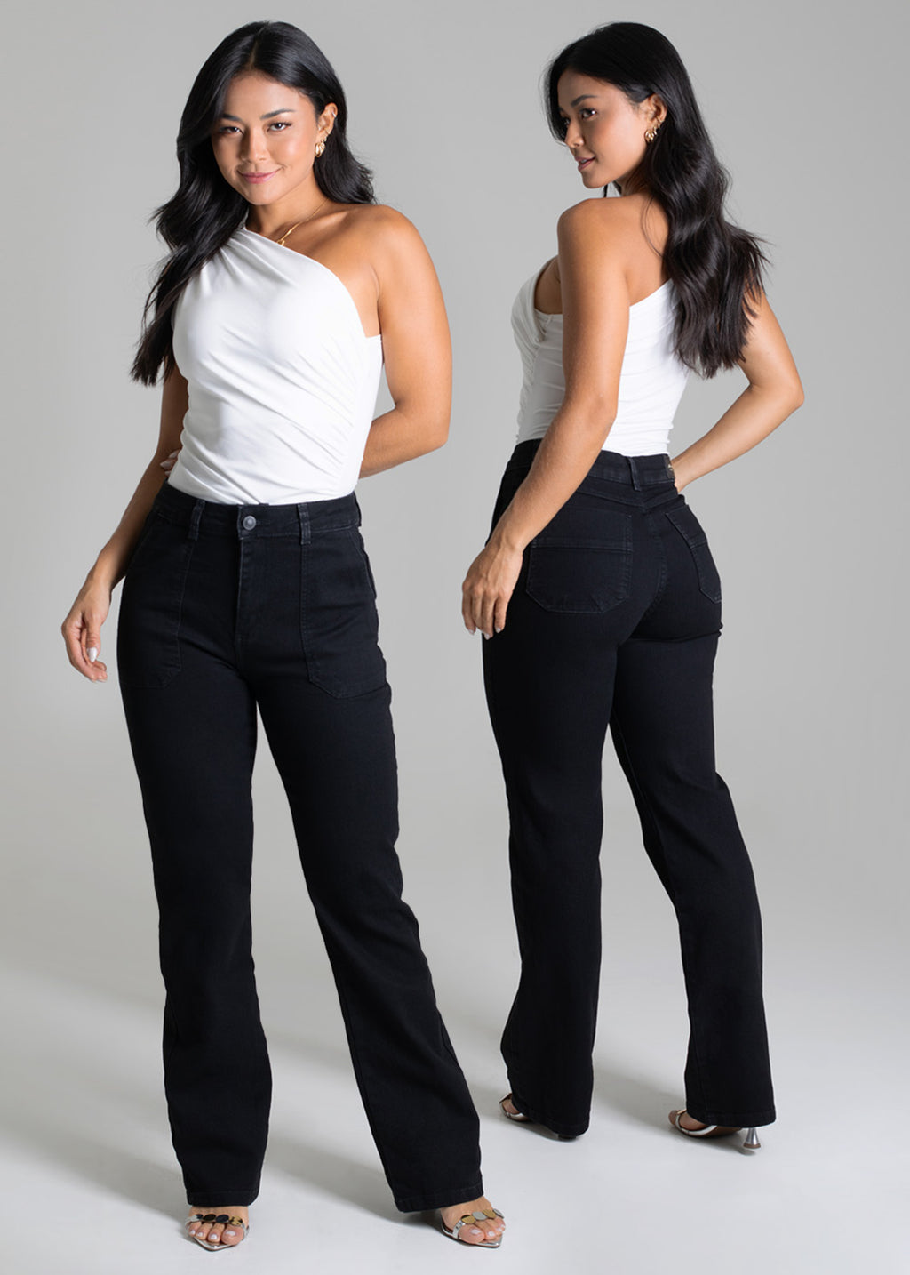Sawary Straight Canvas Pants - 279120