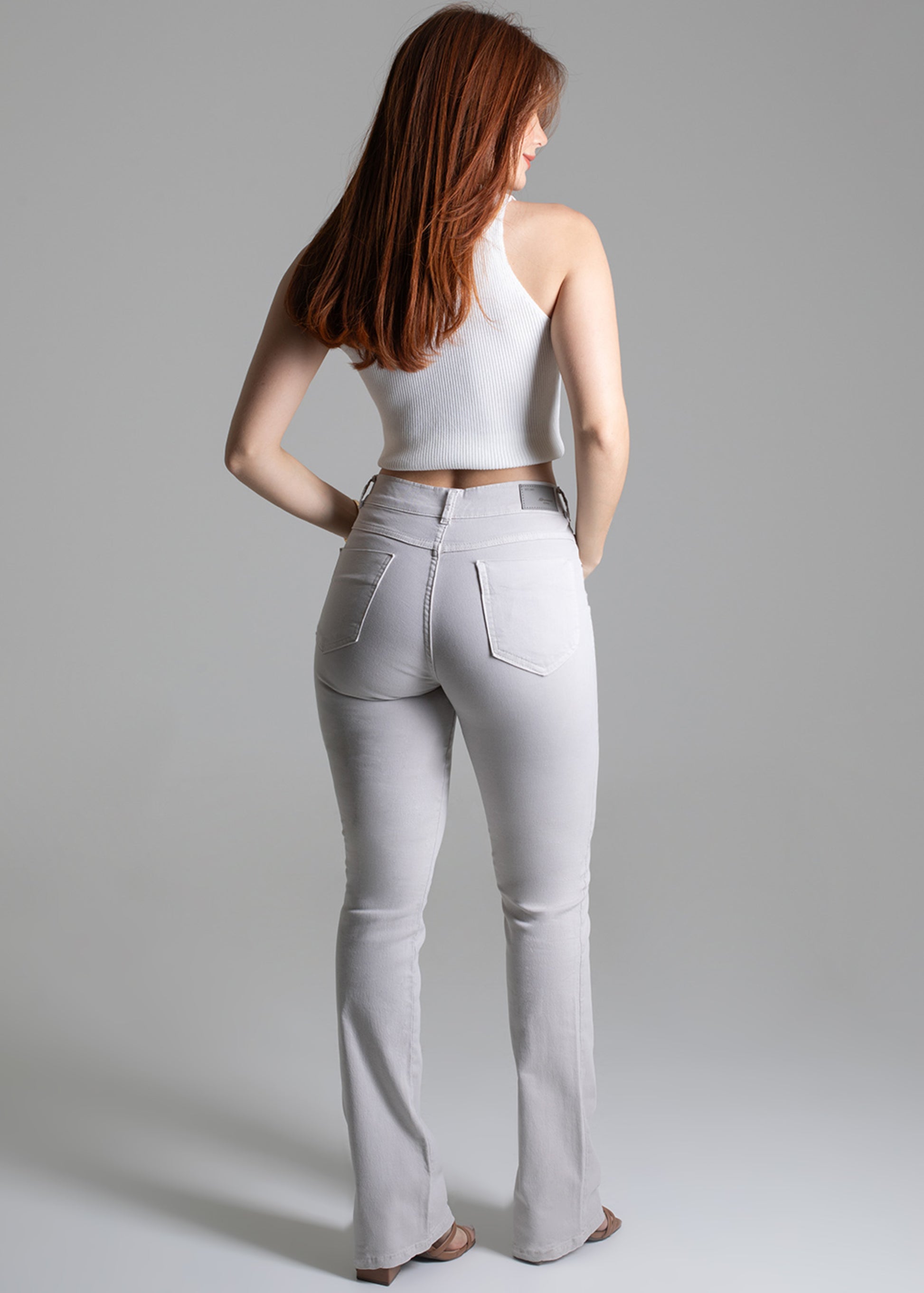 Sawary Boot Cut Canvas Pants - 279126