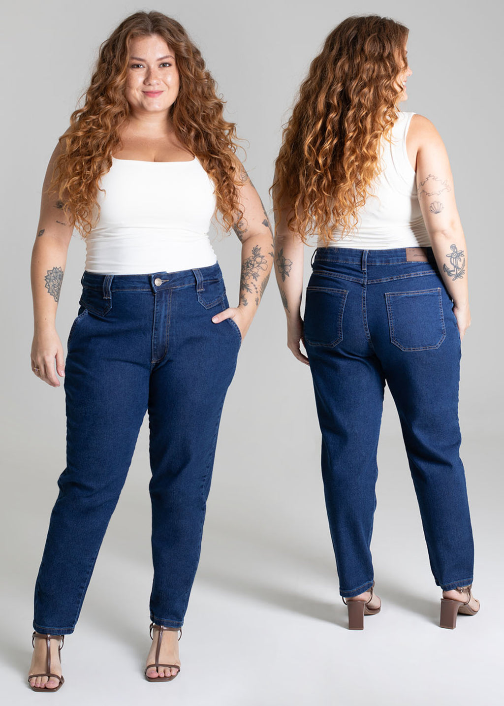 Sawary Plus Size Jeans Pants - 279135
