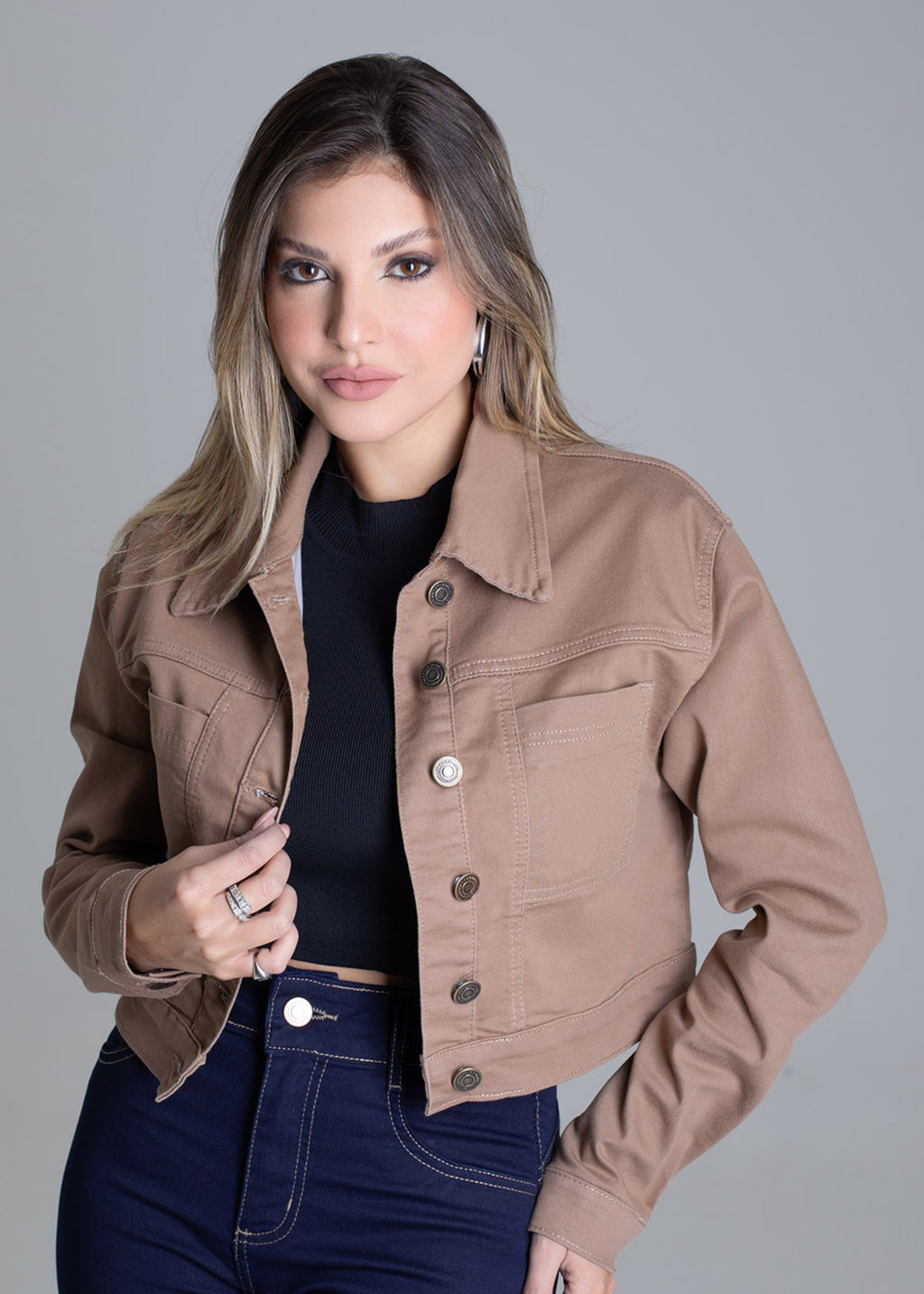 Sawary Canvas Jacket - 279188 BEIGE