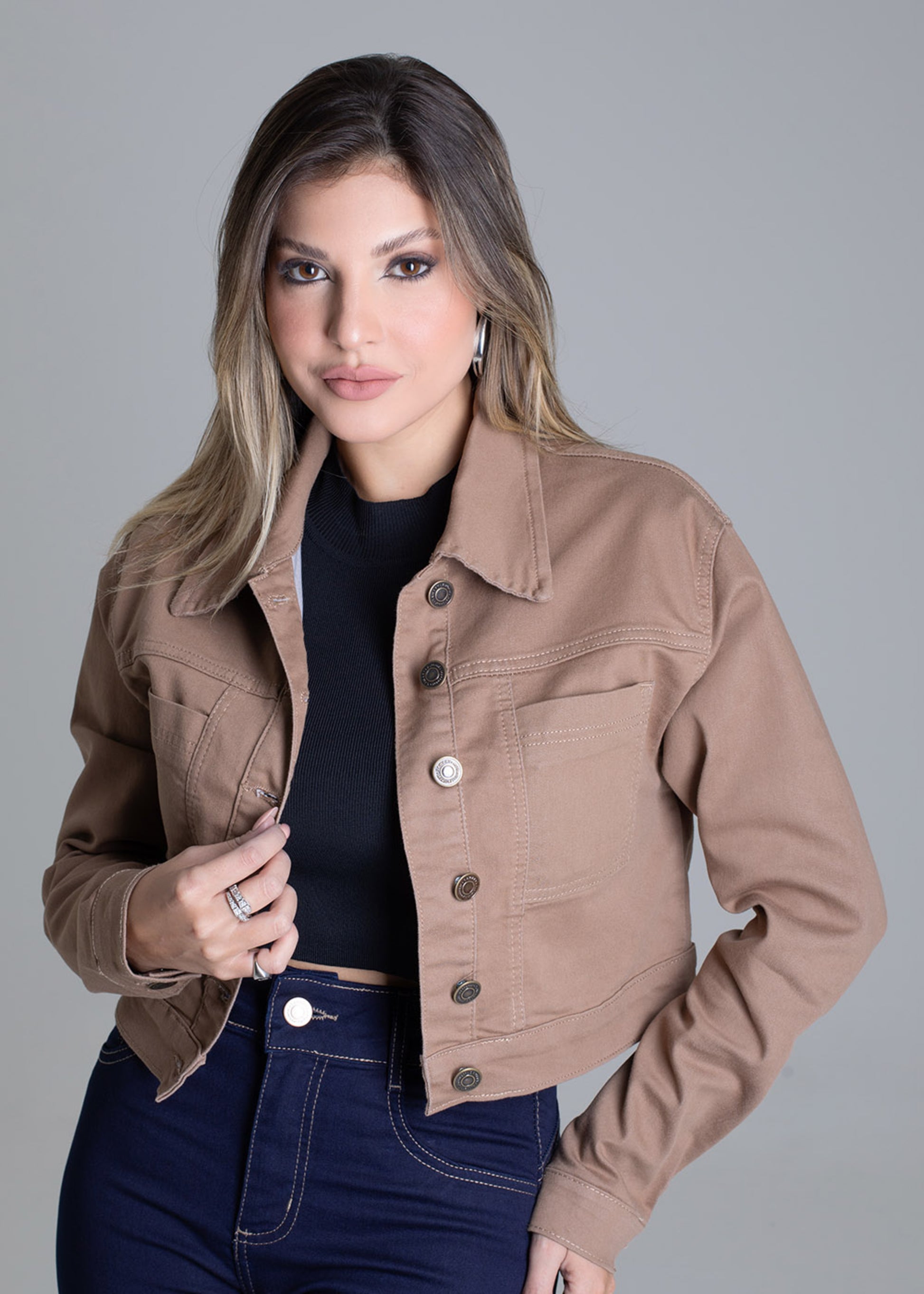 Sawary Canvas Jacket - 279188 BEIGE