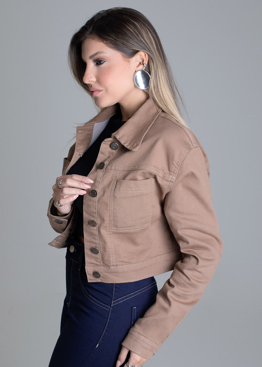 Sawary Canvas Jacket - 279188 BEIGE