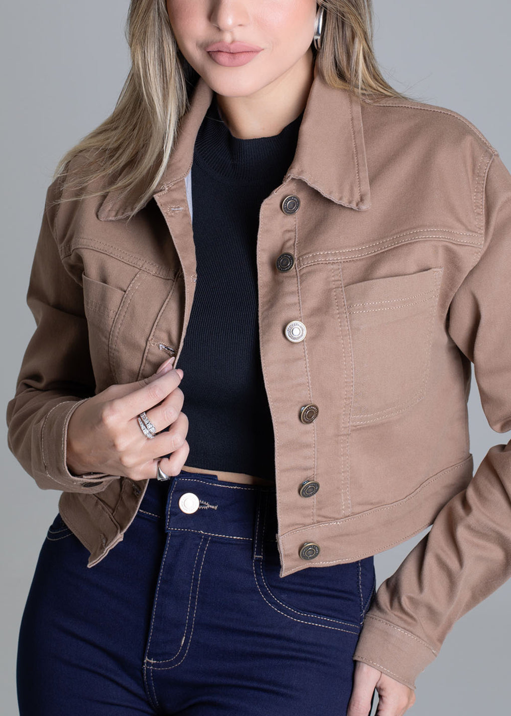 Sawary Canvas Jacket - 279188 BEIGE