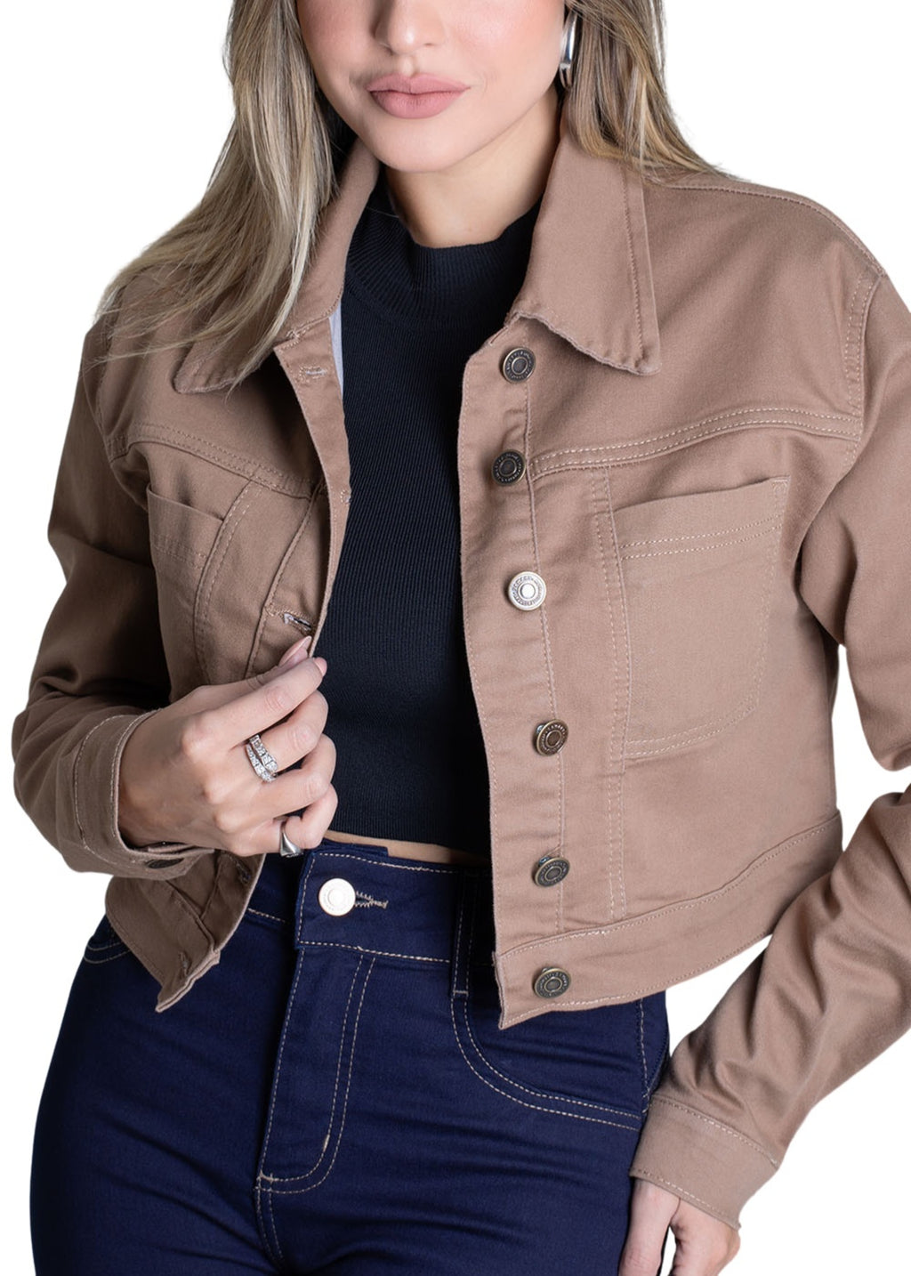 Sawary Canvas Jacket - 279188 BEIGE