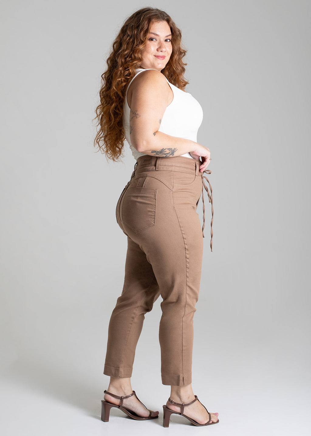 Sawary Plus Size Canvas Pants - 279202