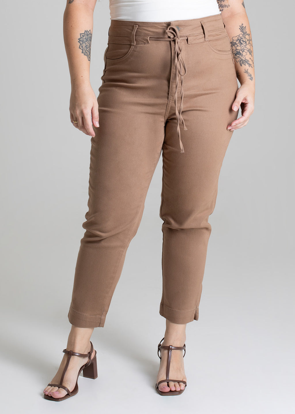 Sawary Plus Size Canvas Pants - 279202