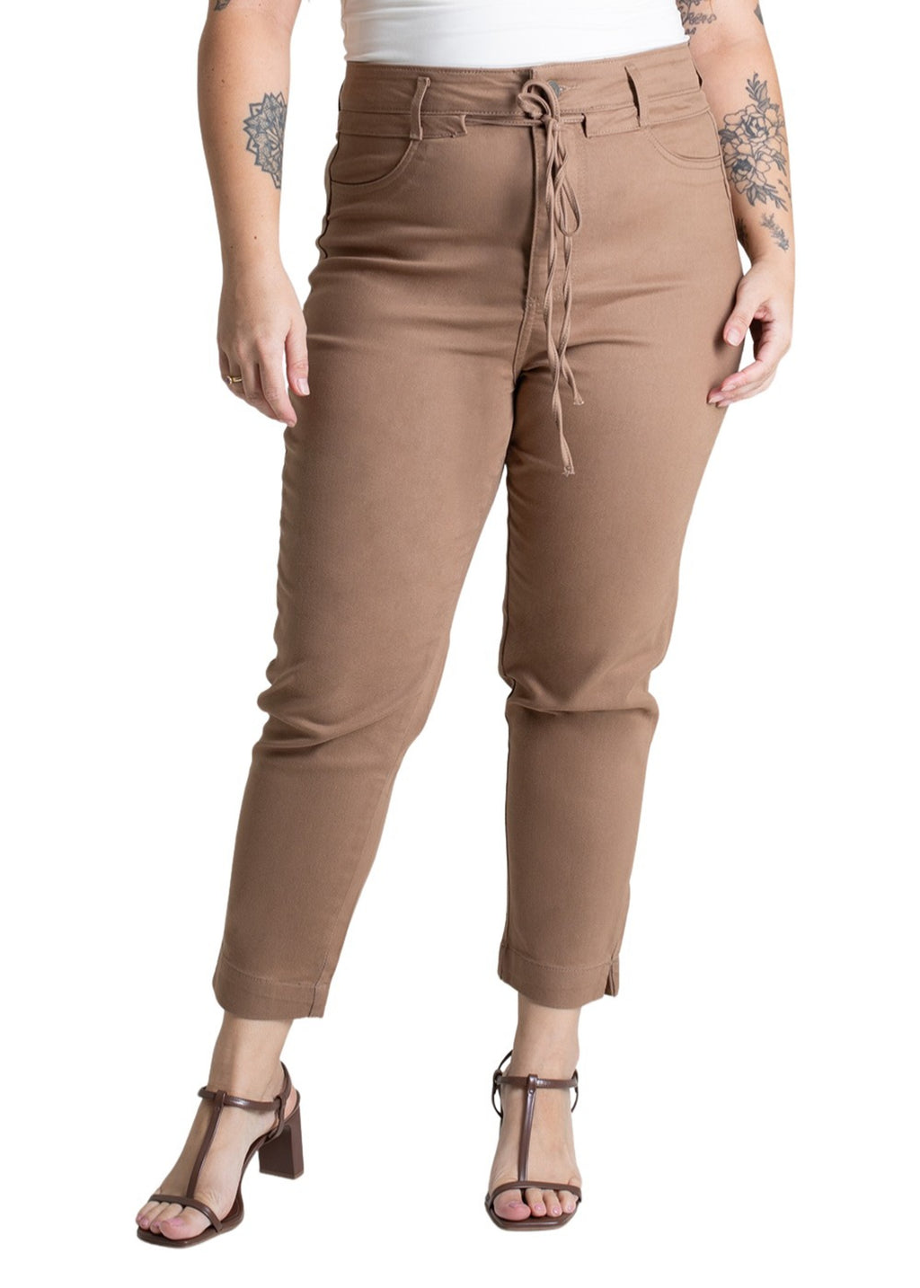 Sawary Plus Size Canvas Pants - 279202