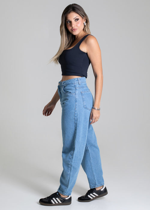 Sawary Barrel Jeans Pants - 279268 BLUE