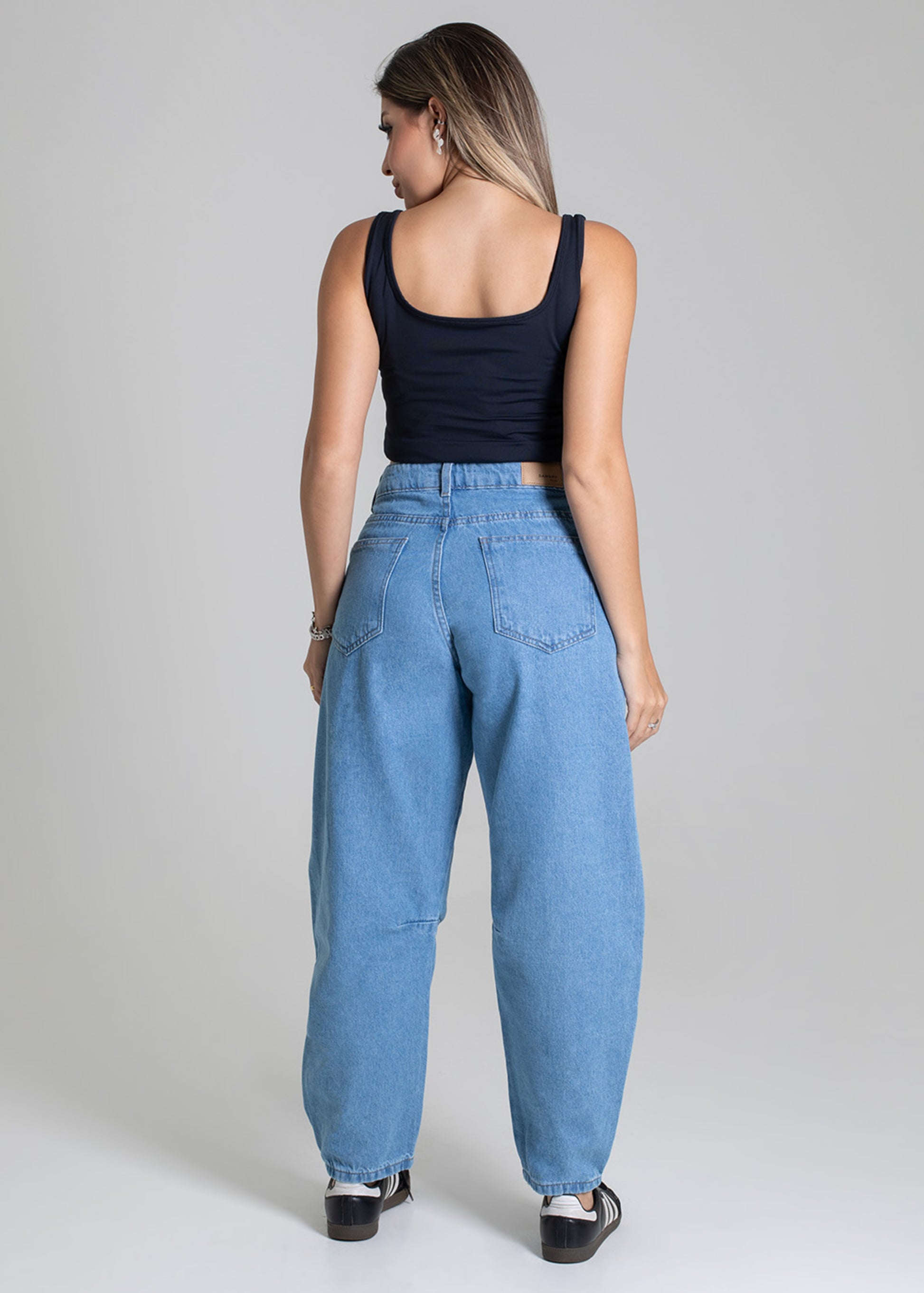 Sawary Barrel Jeans Pants - 279268 BLUE