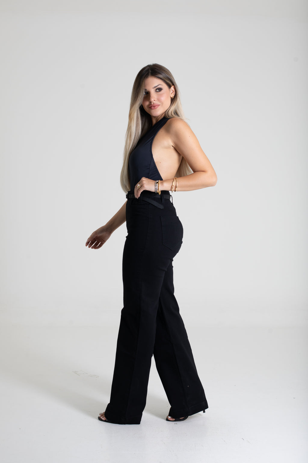 Sawary Wide Leg Canvas Pants - 278426