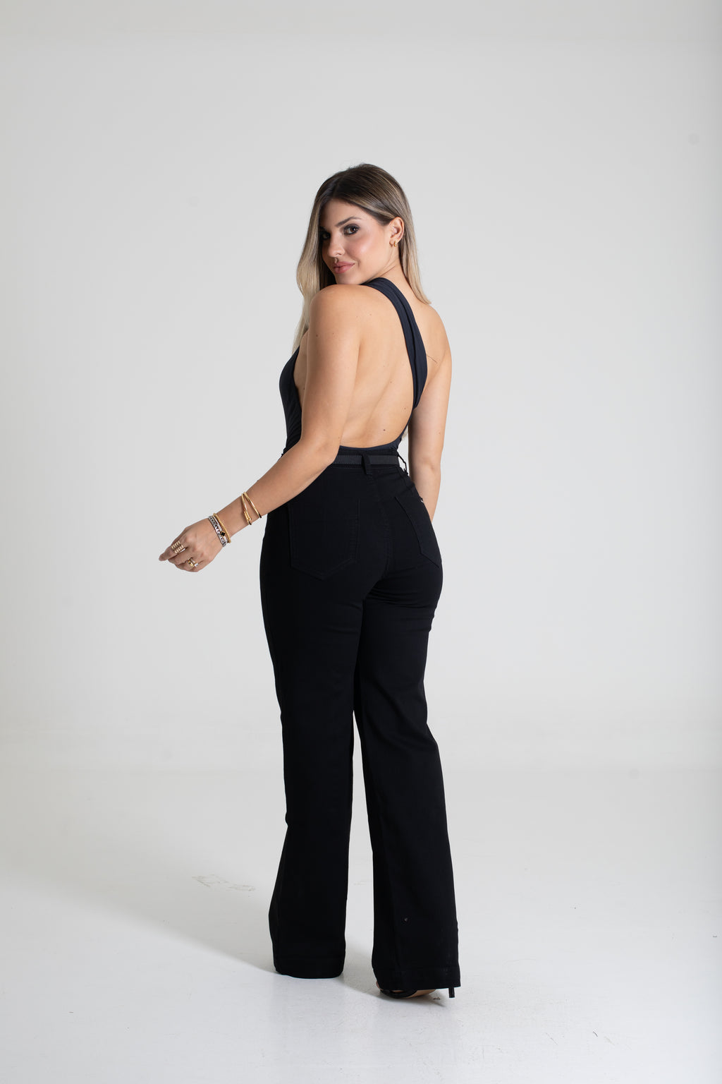 Sawary Wide Leg Canvas Pants - 278426