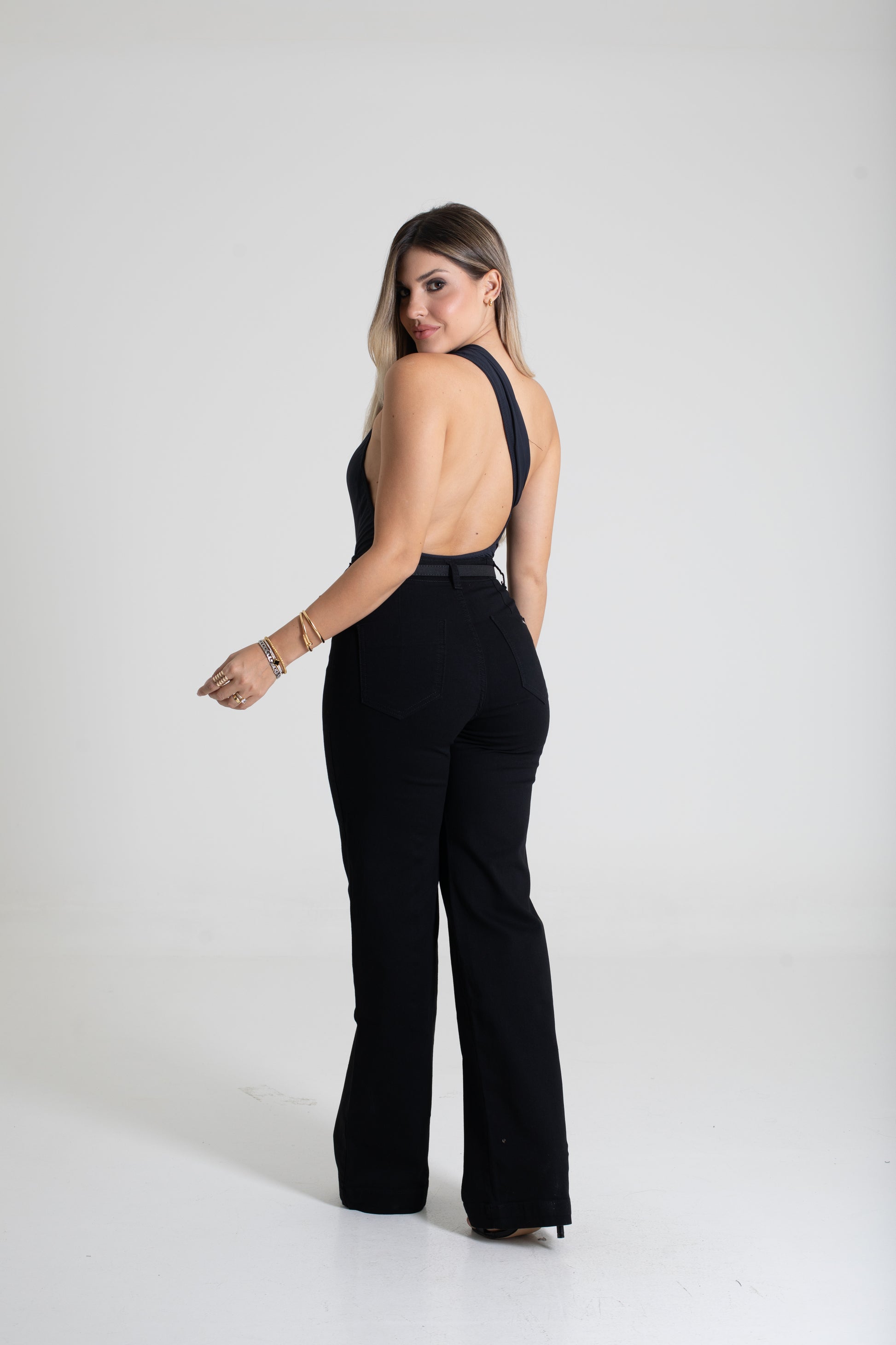 Sawary Wide Leg Canvas Pants - 278426